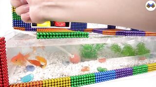 DIY - How To Build Amazing Mansion Aquarium From Magnetic Balls (Satisfying) - Magnet Balls