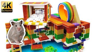 DIY - Build Amazing Hamster Riverside House With Magnetic Balls (Satisfying) - Magnet Balls