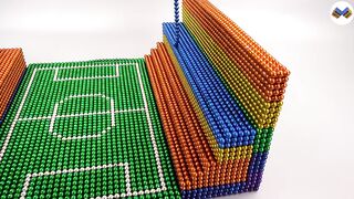 DIY - Build Manchester United - Old Trafford Stadium With Magnetic Balls (Satisfying) - Magnet Balls