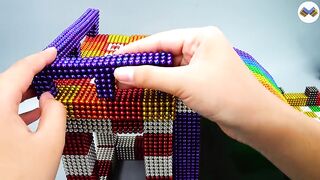 DIY - Build A Rainbow Inflatable Water Slide Pool With Magnetic Balls (Satisfaction) - Magnet Balls