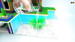 DIY - Build A Miniature Aquarium House Or Swimming Pool With Magnetic Balls (ASMR) - Magnet Balls