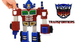 DIY - How To Build Optimus Prime Transformer With Mangetic Balls (Satisfaction) - Magnet Balls