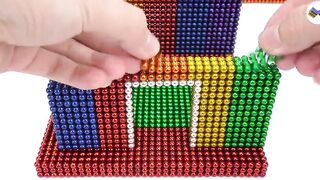 DIY - How To Build Masha And The Bear House From Magnetic Balls (Satisfaction) - Magnet Balls