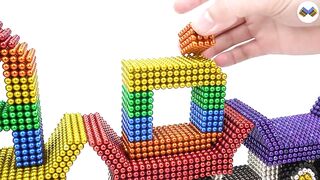 DIY - How To Build ABC Train From Magnetic Balls - Extremely Satisfying And Relax - Magnet Balls