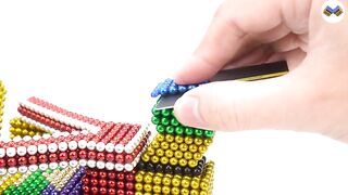 DIY - How To Build Rainbow PUBG Gatling Gun With Magnetic Balls - 100% Satisfaction - Magnet Ballls.