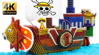 DIY - How To Build One Piece Thousand Sunny Ship With Magnetic Balls - Satisfying - Magnet Balls