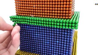 DIY - How To Make 3 Beautiful House With Magnetic Balls - ASMR 4K - Magnet Balls