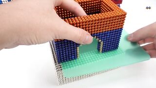 DIY - How To Make Rainbow London Bridge With Magnetic Balls - ASMR 4K - Magnet Balls