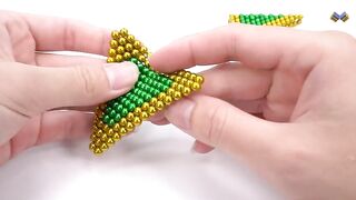 DIY - How To Make Rainbow Airplane With Magnetic Balls - ASMR 4K - Magnet Balls