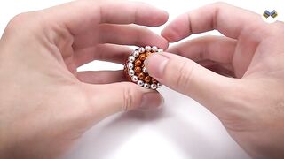 DIY - How To Make Beautiful Rainbow Excavator With Magnetic Balls And Slime - ASMR 4K - Magnet Balls