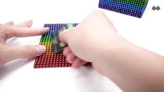 DIY - How To Make Rainbow Lake House With Magnetic Balls And Slime - ASMR 4K - Magnet Balls