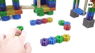 DIY - How To Make Rainbow Playground For Kids With Magnetic Balls - ASMR 4K - Magnet Balls