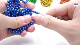 DIY - How To Make Rainbow Petronas Twin Towers With Magnetic Ball | ASMR 4K | Magnet Balls