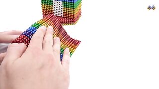 DIY - How To Make Beautiful Rainbow House With Magnetic Balls And Slime - ASMR 4K - Magnet Balls