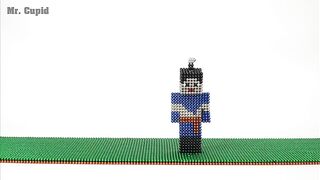 Minecraft Yasuo Vs Among Us With Magnetic Balls Stop Motion | Mr. Cupid Magnetic 4k Ultra HD