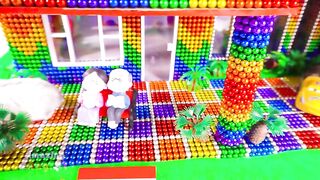 DIY - Build Beautiful Mega Villa for Lovely Hamsters From Magnetic Balls (Satisfying and Relaxing)