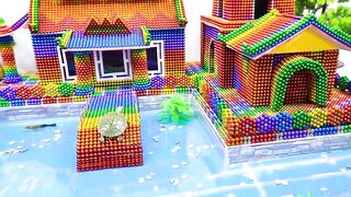 How To Build Japanese House Has Swimming Pools, Wheel For Fish, Turtle, Hamster From Magnetic Balls