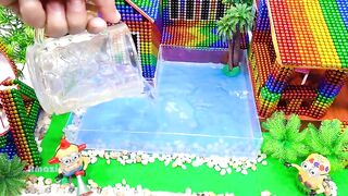 DIY - Build Beautiful House in Countryside Has Aquarium and Wheel for Hamster From Magnetic Balls