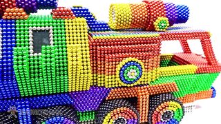 How To Make Amazing Military Truck with Mega Laser Gun from Magnetic Balls (ASMR) | Vehicle Magnets