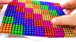 DIY - How To Build Beautiful Minecraft House for Hamster from Magnetic Balls (Satisfying ASMR)