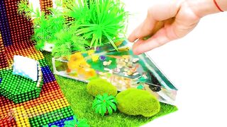 DIY Miniature Magnet House ❤️ How To Make Bedroom, Living Room and Aquarium from Magnetic Balls