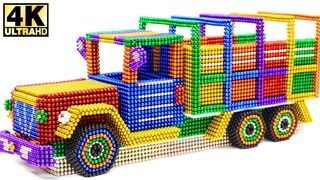 DIY - Make Military Truck With Magnetic Balls (Oddly Satisfying ASMR) | Magnetic Man 4K