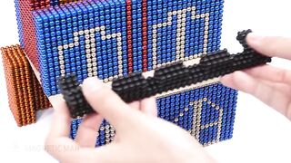 DIY - How To Build Cafe Havana and Cuba Hotel from Magnetic Balls (Stop Motion) | MM 4K ASMR