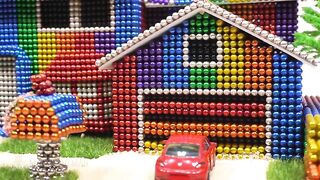 DIY - How To Build The House of The Simpsons Family from Magnetic Balls (ASMR) | Magnetic Man 4K