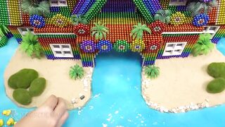 DIY Building The Most Beautiful House with Magnetic Balls, Slime, Sand (So Satisfying) | MM 4K ASMR