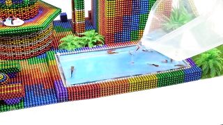 DIY - How To Build Sweet Resort has Pool Bar from Magnetic Balls (Satisfying) | MM 4K ASMR