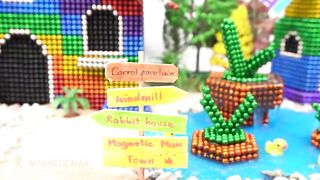 Building The Most Amazing Rabbit House, Windmill, Carrot Fountain from Magnetic Balls | MM 4K ASMR