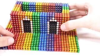 Building Citadel Castle with Moat Surrounded from Magnetic Balls and Slime (ASMR) | Magnetic Man 4K