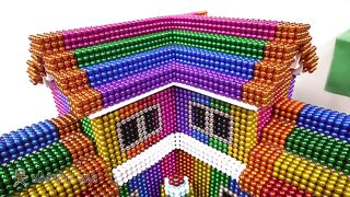 DIY - How to Build a Survival House in Minecraft with Magnetic Balls ( Large Oak House) | MM 4K ASMR