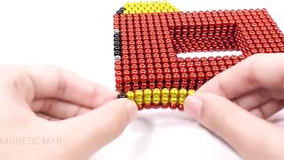 DIY - How To Make Fire Engine Truck From Magnetic Balls ( Satisfying ASMR ) | Magnetic Man 4K