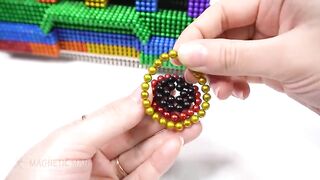 DIY - How To Make Double Decker Bus from Magnetic Balls Satisfaction 100% (ASMR) | Magnetic Man 4K