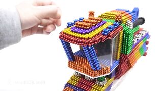 DIY - How To Make Combine Harvester From Magnetic Balls Satisfaction 100% ( ASMR ) | Magnetic Man 4K