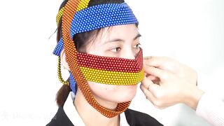 DIY Face Mask Against Coronavirus (COVID 19) from Magnetic Balls (ASMR) | Magnetic Man 4K