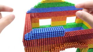 DIY - How To Build House For Lucky Dog  from Magnetic Balls (Satisfying ASMR) | Magnetic Man 4K