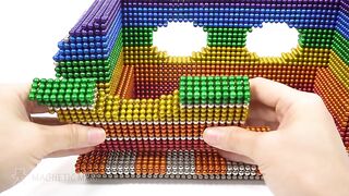 Building Amazing Mobile Dog House from Magnetic Balls Satisfaction 100% (ASMR) | Magnetic Man 4K
