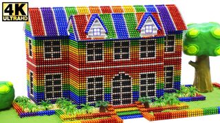 ASMR - Building Home Alone House with Magnetic Balls Satisfaction 100% | Magnetic Man 4K