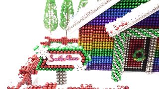 DIY - How To Build Santa Claus House with Magnetic Balls (Magnets ASMR) | Magnetic Man 4K