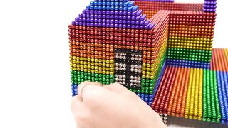 ASMR - Building Beautiful House from Magnetic Balls, Kinetic Sand (Satisfying) | Magnetic Man 4K