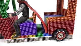 DIY How To Make Electric Rickshaw (Tuk Tuk) with Magnetic Balls Satisfaction 100% | Magnetic Man 4K