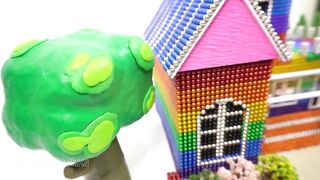 DIY - How To Build Beautiful Villa with Magnetic Balls (Magnet ASMR) | Magnetic Man 4K