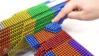 ASMR - DIY How To Make Fighter Aircraft from Magnetic Balls (Satisfying) | Magnetic Man 4K