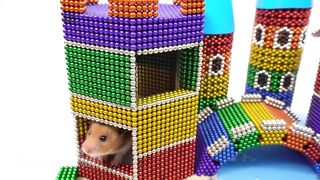 DIY - How To Build Hamster Castle with Magnetic Balls Satisfaction 100% (ASMR) | Magnetic Man 4K