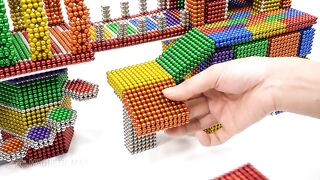 Building Amazing Hamster Playground from Magnetic Balls (ASMR) | Magnetic Man 4K