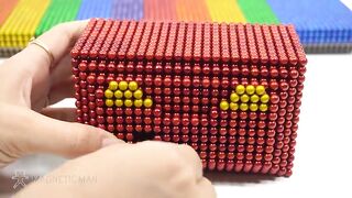 DIY - How To Make Electric Tram with Magnetic Balls Satisfaction 100% (ASMR) | Magnetic Man 4K