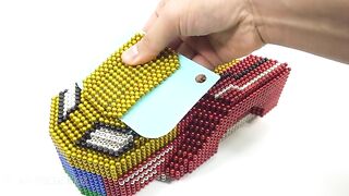 DIY - How To Make Iron Man Car with Magnetic Balls Satisfaction 100% (ASMR) | Magnetic Man 4K