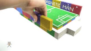 DIY - How To Make Foosball (Table Football) from Magnetic Balls | Magnetic Man 4K